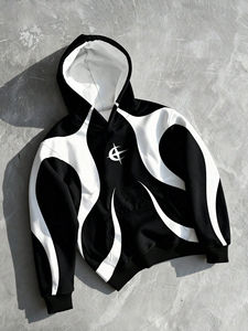 Sudadera con Capucha para Hombre, Estilo Urbano, Estampado Digital, para Invierno, Informal, Talla Grande - Product Image 3