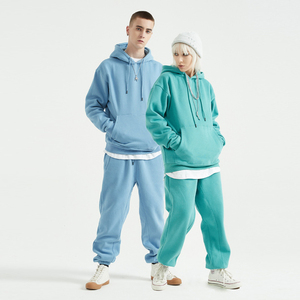 Conjunto de Sudadera Unisex Infield Gear de Color Liso con Cremallera de un Cuarto, Manga Larga, Estilo Casual Urbano, Chándal de Ajuste Holgado con Bolsillos Laterales - Product Image 2