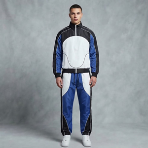 Survêtement Imperméable Deux Pièces Coupe Droite à Capuche 100% Coton Imprimé Coupe-Vent Personnalisable avec Logo Brodé – Vêtement Décontracté Très Vendu - Product Image 4