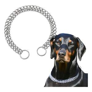 Chaîne métallique torsadée pour chien, idéale pour les cours d'obéissance, les promenades et l'exercice des chiens - Product Image 5
