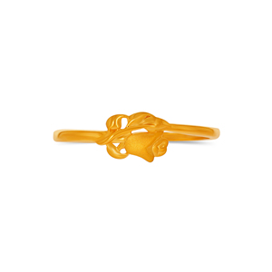 Bague Fleur Rose en Or Jaune 18 carats pour Femme – Design Floral Élégant, Bijou Fin Minimaliste Fait Main, Bague en Or Tendance, Vente en Gros - Product Image 3
