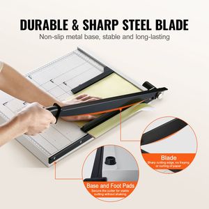Taglierina a Ghigliottina Professionale da 18 Pollici, Capacità 15 Fogli con Barriera di Protezione/Lama per Formati A3 e A4 - Product Image 5