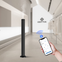 Diffuseur d'arômes intelligent haut de gamme avec contrôle par application, 280 ml, colonne élégante en aluminium pour la maison et le bureau