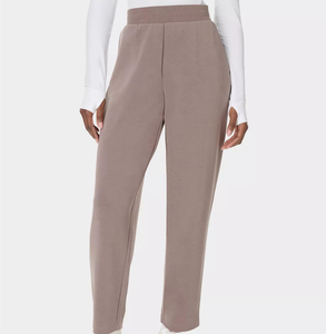 Pantalon de yoga léger et respirant pour femme, de haute qualité, taille mi-haute, coupe droite et large, idéal pour l'entraînement - Product Image 3