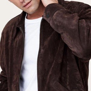 Trendy <b>Suede</b> Leather <b>Jacket</b> Stylish Casual Wear <b>Suede</b> Leather <b>Jacket</b> Comfortable Fit With Smooth Texture - Product Image 4