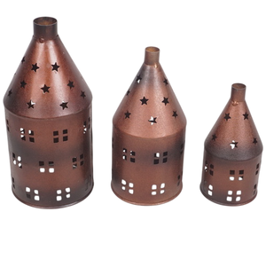 Ensemble de trois porte-bougies faits à la main, écologiques et durables, collections AB pour Noël, Pâques, décoration de la maison, ensembles cadeaux, taille personnalisée - Product Image 1