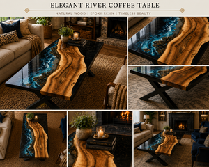 Royal River <b>Coffee</b> <b>Table</b> Luxury Resin Wood <b>Table</b> Modern <b>Epoxy</b> Furniture Elegant Living Room Decor Handmade Luxury <b>Table</b> - Product Image 4