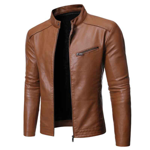 2026 Premium Quality Men's <b>Winter</b> <b>Leather</b> <b>Jacket</b> Stand Collar Fast Selling Fashion Wear with Custom <b>jacket</b> for men - Product Image 5