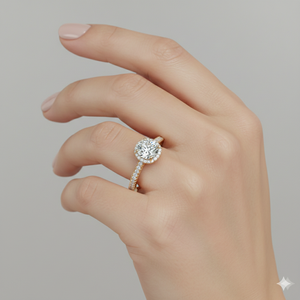 แหวนหมั้นเพชรเม็ดเล็กทรงรัศมี - Product Image 6