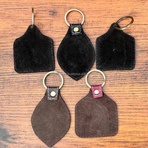 Offre Spéciale belle conception porte-clés en cuir usiné à la main porte-clés en cuir de vachette porte-clés élégant occidental porte-clés imprimé fleur - Product Image 4