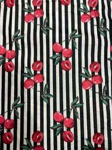 Tissu en coton camburé léger et écologique, imprimé traditionnel Jaipuri, motif rayé cerise, 60x60, pour couverture de garçon - Product Image 2