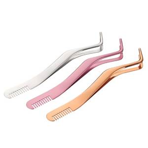 Pinzas de Precisión para Pestañas con Punta Dentada para una Aplicación Detallada - Product Image 4