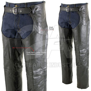 Premium Leather Full <b>Chaps</b> For Equestrian <b>Riding</b> Durable Horse <b>Riding</b> Gear Comfortable <b>Chaps</b> Adjustable With Waist - Product Image 5