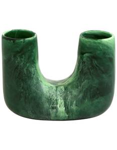 Vase de table décoratif en résine à motif tourbillon aquatique, design moderne, étanche, artisanal, écologique, pour fleurs et plantes - Product Image 4