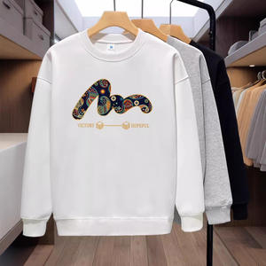 Sweat-shirt à capuche décontracté pour homme doublé en polaire, col rond, chaud, polyvalent, automne-hiver, streetwear tendance, polyester - Product Image 3