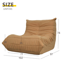 Promotion : Canapé-lit en forme de pouf à 49,9 $, canapé-lit pas cher, compressé sans os, en boîte, chargement de 1008 pièces, fabricant