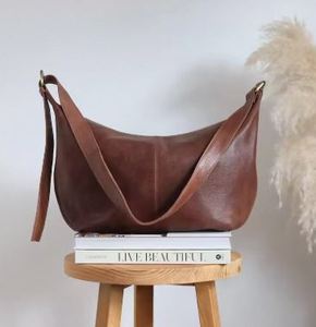 Nuevo Bolso Tote de Cuero Genuino de Lujo para Mujer, con Cierre de Cremallera, Bolso de Mano de Alta Calidad y Moda - Product Image 1
