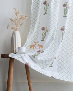 Rideaux en coton imprimé de luxe pour les fenêtres et les portes du salon, stores attrayants pour la décoration intérieure des hôtels - Product Image 3