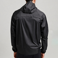 Chaqueta Cortavientos Reflectante con Logotipo Personalizado, Media Cremallera, Ripstop, Ropa Deportiva, Resistente al Viento, Ligera, Impermeable, para Hombre