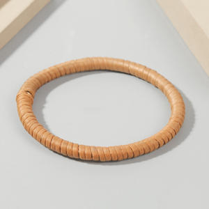 Bracelets en rotin faits main, bijoux de mode haut de gamme pour femmes, bracelets naturels - Product Image 3