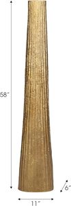 Jarrón de Hierro Moderno para Mesa de Boda, Hecho a Mano, Forma de Cono Alto, Decorativo para Flores, para Decoración de Interiores de Sala de Estar - Product Image 3