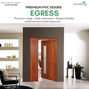Puerta de Salida de Emergencia Manual de PVC, Impermeable y Resistente a las Termitas, Superficie Acabada para Hospitales, Escuelas, Dormitorios y Sótanos - Product Image 2