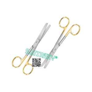Tijeras de operación Blunt 10 CM Instrumentos de microcirugía Acero inoxidable Fabricado con AISI 420 de fuente confiable - Product Image 2