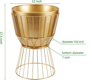 Hot On Sale Trendy Home and Garden Pépinières artisanales en métal décoratives et Pots de jardinière décoratifs pour balcon disponibles en Inde - Product Image 5