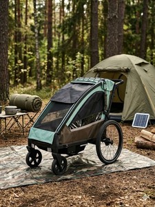 3-IN-1 Aluminum Alloy Child Bike <b>Trailer</b>/Stroller/Jogger with Independent Suspension 20inch Air-Filled Bike <b>Trailer</b> - Product Image 6