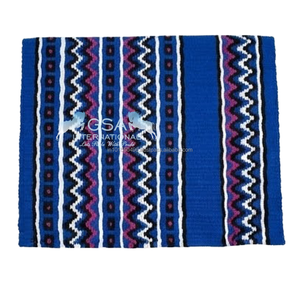 Tapis de selle de spectacle en laine néo-zélandaise 34x42 personnalisé Tapis de style occidental pour l'équitation au meilleur prix de gros - Product Image 1