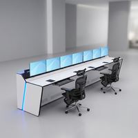Console de salle de contrôle personnalisée, poste de travail, bureau de commande, console de sécurité, console ATC, fabricant de mobilier industriel