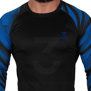 Professional Quick Dry <b>Men</b> Rash Guards Long Sleeve Breathable <b>Compression</b> <b>Shirt</b> For Training And Gym Wholesale - Product Image 3