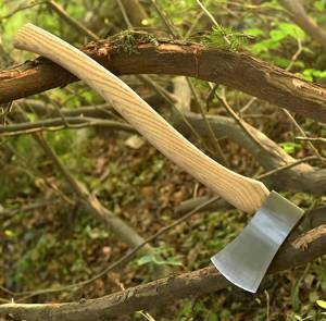 Robuste Industriequalität Kohlenstoffstahl Outdoor-Campingaxt mit Langem Holzgriff Professioneller Forstwirtschafts-Holzaxtspitze - Product Image 1