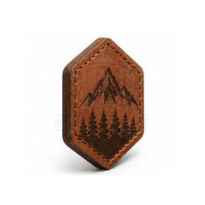 Écussons en cuir couleur personnalisée, étiquettes gaufrées avec logo personnalisé, accessoires vestimentaires durables pour vêtements, vente en gros - Product Image 2