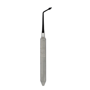 Élévateur dentaire chirurgical hybride luxateur noir en acier inoxydable, type pique droite angulaire, pour extraction de racines, ensemble d'outils - Product Image 1
