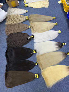 Extensiones de Cabello Humano Virgen Vietnamita de Hanoi, Precio de Fábrica, Cabello Virgen al por Mayor, Puntas Completas, Logotipo Personalizado, Todos los Colores - Product Image 3