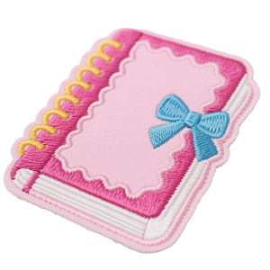 Latest Design Varsity Lady Embroidered Patch Personalized Chenille Square <b>Badge</b> with Custom Brand for Fashion Apparel Decoration - Product Image 6
