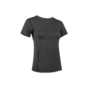 T-shirt de sport pour femme en mélange coton-élasthanne respirant à manches courtes, haut d'entraînement décontracté pour le fitness, export en gros - Product Image 6