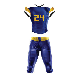 Ensemble d'uniformes de football américain personnalisés, noir et orange, imprimé éclairs, anti-humidité, ajusté pour adultes, maillot et pantalon sublimés - Product Image 4