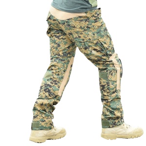 Wholesale Camouflage Training Hunting Trousers 65% Polyester 35% Cotton Tactical <b>Work</b> <b>Cargo</b> Pants for Men - Product Image 5