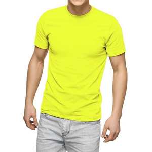 Camiseta de algodón extragrande personalizada al por mayor para hombre, camiseta de punto ajustada para hombre - Product Image 6