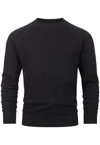 Pull en tricot pour homme, coupe classique, marron uni, col rond, manches longues, vêtements d'hiver, 100% coton, séchage rapide, doublé - Product Image 6