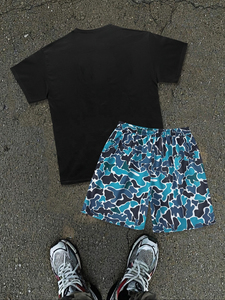 Ensemble T-shirt et short pour homme, qualité supérieure, été, respirant, coton, style décontracté, tenue en deux pièces, vêtements de sport - Product Image 2