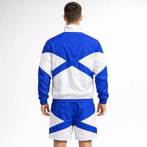 Manufacturer Custom Windbreaker Zip up Jacket Joggers Nylon Wind Breaker Cargo Pants Sweat Pant Tracksuit Jogging Suits <b>Set</b> - Product Image 2
