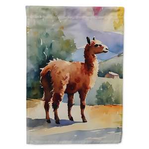 Bandera de jardín de Llama Multicolor, buzón decorativo y bandera de Patio para camas de flores y obras de arte, tamaño de jardín - Product Image 1