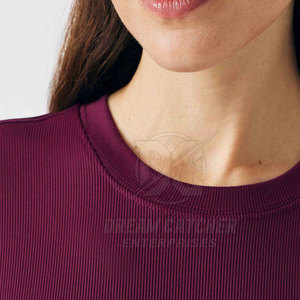 Women's Long Sleeve Scrub Shirt Spandex/Polyester Durable Comfortable Fit Needle Detection for Hospital Use Layering Workwear - Product Image 4