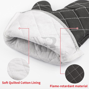 Gants de barbecue en coton imprimé très résistants à la chaleur pour four et grillades – Nouveauté très demandée - Product Image 4
