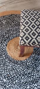 Juego de Alfombras de 6x6 Pies, Decoración para el Hogar, Alfombra de Yute y Algodón Antideslizante y Acolchada, Alfombra Ecológica para Sala de Estar, Alfombra Gruesa para Cocina - Product Image 5