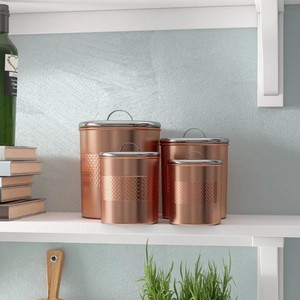 Square Custom Logo Copper Plated Stainless Steel Tea <b>Caddy</b> - Product Image 3