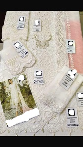 2022 vestido de novia de diseñador indio pakistaní gasa Shalwar tela Eid colección viscosa seda rayón Material venta vestido - Product Image 4